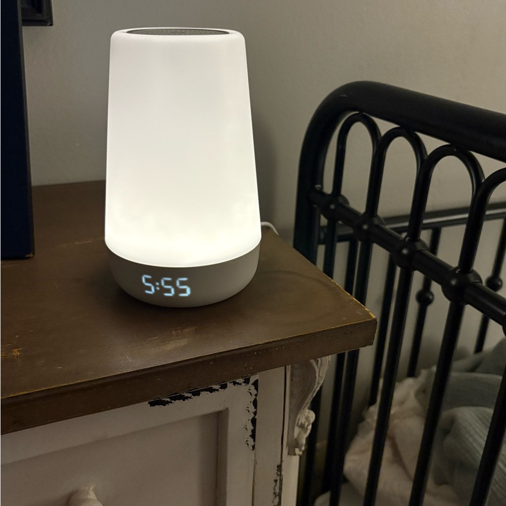 Hatch White Smart Lamp with Clock